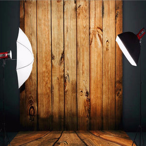 1*1.5M/1.5*2.1M Wood Color Floor Wall Photography Background