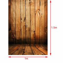 1*1.5M/1.5*2.1M Wood Color Floor Wall Photography Background